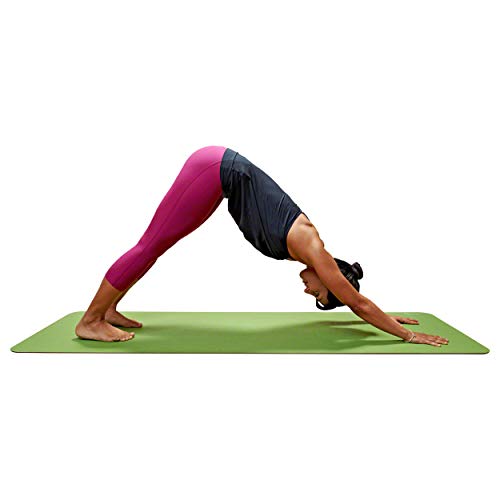 CALYANA® Prime Yoga - grün/braun Gymnastikmatte Matte Pilates Fitness von Airex