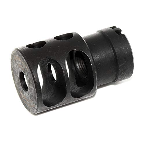 Airsoft Softair Parts Ausrüstung 5KU DTK-2 Style Muzzle Brake Mündungsbremse Flash Hider -14mm CCW / +24mm CW Schwarz von Airsoft Gang