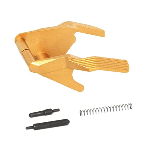 Airsoft Softair Teile KF Steel Slide Safety Lock Thumb Safety-Ambi Passend für Tokyo Marui Hi-Capa GBB Pistole Gold Airsoft Softair Teile KF Steel Slide Safety Lock Thumb Safety-Ambi Passend für Tokyo Marui Hi-Capa GBB Pistole Gold von Airsoft Gang