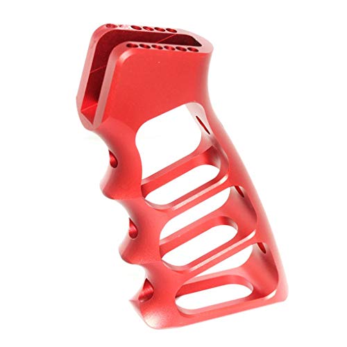 Airsoft Softair 5KU CNC Skeletonized Pistolen-Griff für WA M4 M16 GBB Rot Airsoft Softair 5KU CNC Skeletonized Pistolen-Griff für WA M4 M16 GBB Rot von Airsoft Shooter Shop