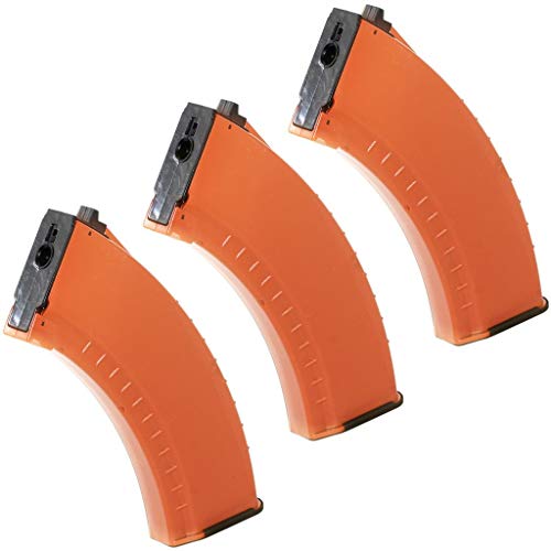 Airsoft Softair CYMA 3pcs 150rd Mid-Cap Magazin AK47 Stil für CYMA APS D-Boys ICS JG Tokyo Marui AEG AK Serie Orange Braun von Airsoft Shooter Shop