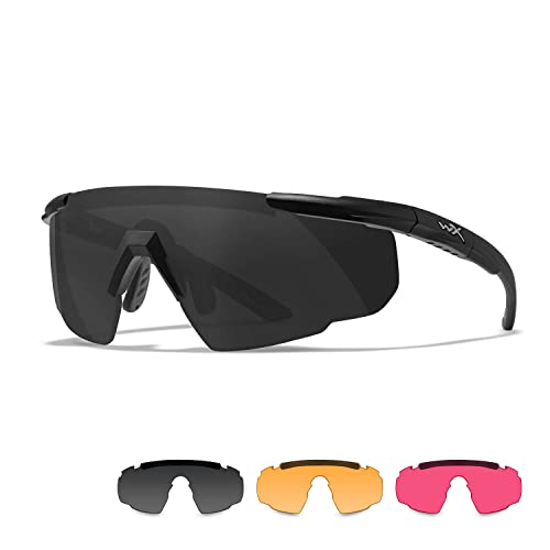 Wiley X | Saber Advanced | Schießbrille & Sportbrille Herren | Perfekt als Laufbrille Fahrradbrille & MTB Brille │ 100% UVA/UVB-Schutz | Ideal bei Outdoor-Aktivitäten Airsoft Rennrad Schießen Wiley X | Saber Advanced | Schießbrille & Sportbrille Herren | Perfekt als Laufbrille Fahrradbrille & MTB Brille │ 100% UVA/UVB-Schutz | Ideal bei Outdoor-Aktivitäten Airsoft Rennrad Schießen von Wiley X