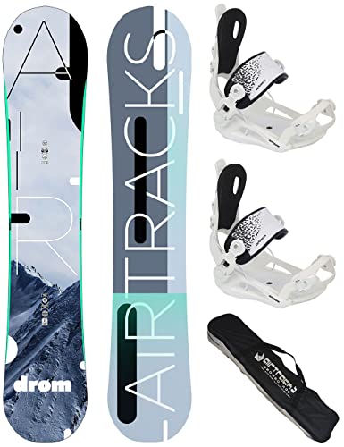 AIRTRACKS Damen Snowboard Set Drom Lady Rocker 140 - Snowboard Bindung Master W M - SB Bag von Airtracks