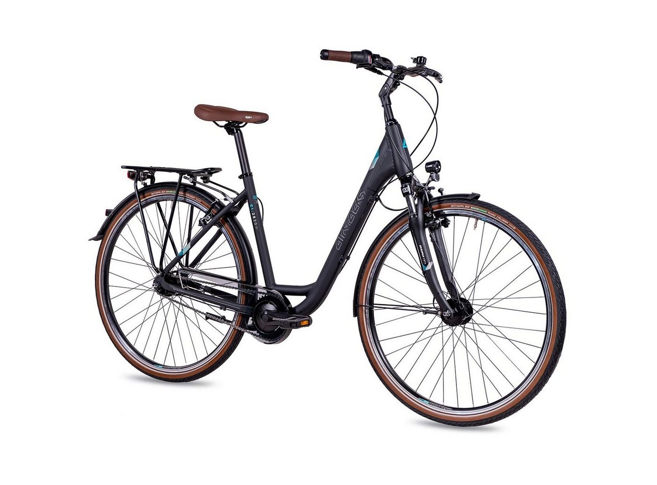 Airtracks Cityrad Damen LS City Fahrrad 28 Zoll Cityrad CI.2820W, 7 Gang Shimano NEXUS Schaltwerk, Nabenschaltung, Schwarz Matt - Rahmenhöhen 45 cm 50 cm » Modeljahr 2024 « von Airtracks