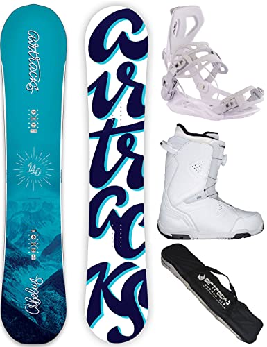 Airtracks Damen Snowboard Set Freestyle Freeride Orbelus Lady Camber 140 + Bindung Master W + Boots Strong ATOP W 39 + Sb Bag / 140 145 150 155 cm Airtracks Damen Snowboard Set Freestyle Freeride Orbelus Lady Camber 140 + Bindung Master W + Boots Strong ATOP W 39 + Sb Bag / 140 145 150 155 cm von Airtracks