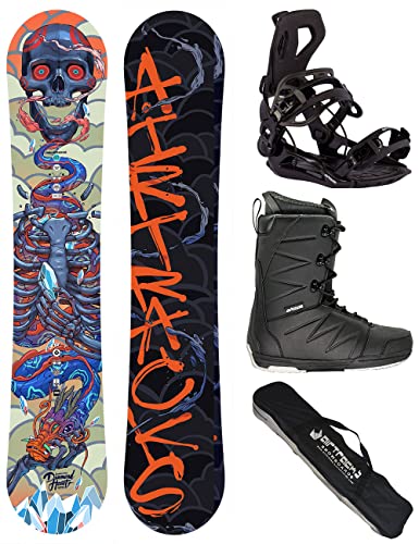 Airtracks Herren Snowboard Set Freeride Freestyle Diamond Heart Carbon Wide Hybrid Rocker 155 - Snowboard Bindung Master - Snowboardboots Star Black 40 - SB Bag Airtracks Herren Snowboard Set Freeride Freestyle Diamond Heart Carbon Wide Hybrid Rocker 155 - Snowboard Bindung Master - Snowboardboots Star Black 40 - SB Bag von Airtracks