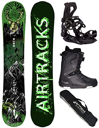 Airtracks Herren Snowboard Set Freeride Freestyle Forest King Carbon Wide Hybrid Rocker 156 - Snowboard Bindung Master - Snowboardboots Strong ATOP 44 - SB Bag Airtracks Herren Snowboard Set Freeride Freestyle Forest King Carbon Wide Hybrid Rocker 156 - Snowboard Bindung Master - Snowboardboots Strong ATOP 44 - SB Bag von Airtracks