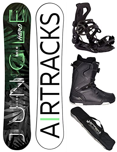 Airtracks Herren Snowboard Set Freeride Freestyle Jungle Hero Wide Hybrid Rocker 155 - Snowboard Bindung Master - Snowboardboots Strong ATOP 42 - SB Bag Airtracks Herren Snowboard Set Freeride Freestyle Jungle Hero Wide Hybrid Rocker 155 - Snowboard Bindung Master - Snowboardboots Strong ATOP 42 - SB Bag von Airtracks