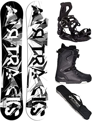Airtracks Herren Snowboard Set Freestyle Freeride Board BWF Camber Wide 155 + Snowboard Bindung Master + Boots Strong ATOP 43 + Sb Bag Airtracks Herren Snowboard Set Freestyle Freeride Board BWF Camber Wide 155 + Snowboard Bindung Master + Boots Strong ATOP 43 + Sb Bag von Airtracks