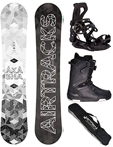 Airtracks Herren Snowboard Set Freestyle Freeride Wide Board Akasha Wide 162 - Snowboard Bindung Master - Softboots Strong ATOP 44 - SB Bag Airtracks Herren Snowboard Set Freestyle Freeride Wide Board Akasha Wide 162 - Snowboard Bindung Master - Softboots Strong ATOP 44 - SB Bag von Airtracks