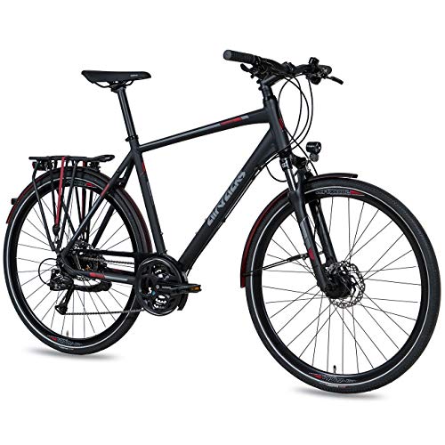 Airtracks Herren Trekking Fahrrad 28 Zoll Trekkingbike TR.2830 Trekkingrad Bike City 24 Gang Shimano ALIVIO RD-M3100 SGS Kettenschaltung Nabendynamo Schwarz Matt - Herren 60cm Körpergröße 185-195cm Airtracks Herren Trekking Fahrrad 28 Zoll Trekkingbike TR.2830 Trekkingrad Bike City 24 Gang Shimano ALIVIO RD-M3100 SGS Kettenschaltung Nabendynamo Schwarz Matt - Herren 60cm Körpergröße 185-195cm von Airtracks