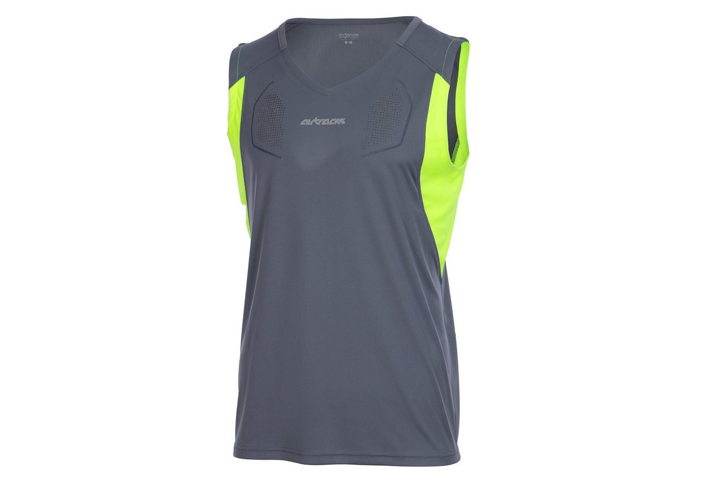 Airtracks Laufshirt Herren Laufshirt Ärmellos Tank-Top Pro Line Funktionsshirt mit optimalem Tragekomfort Atmungsaktiv, & Quick Dry Funktion < S M L XL XXL XXXL > von Airtracks