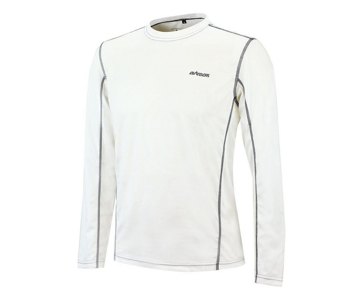 Airtracks Laufshirt Herren Laufshirt Langarm Pro Air Funktionsshirt mit optimalem Tragekomfort, Atmungsaktiv & Quick Dry Funktion, < S M L XL XXL XXXL > von Airtracks