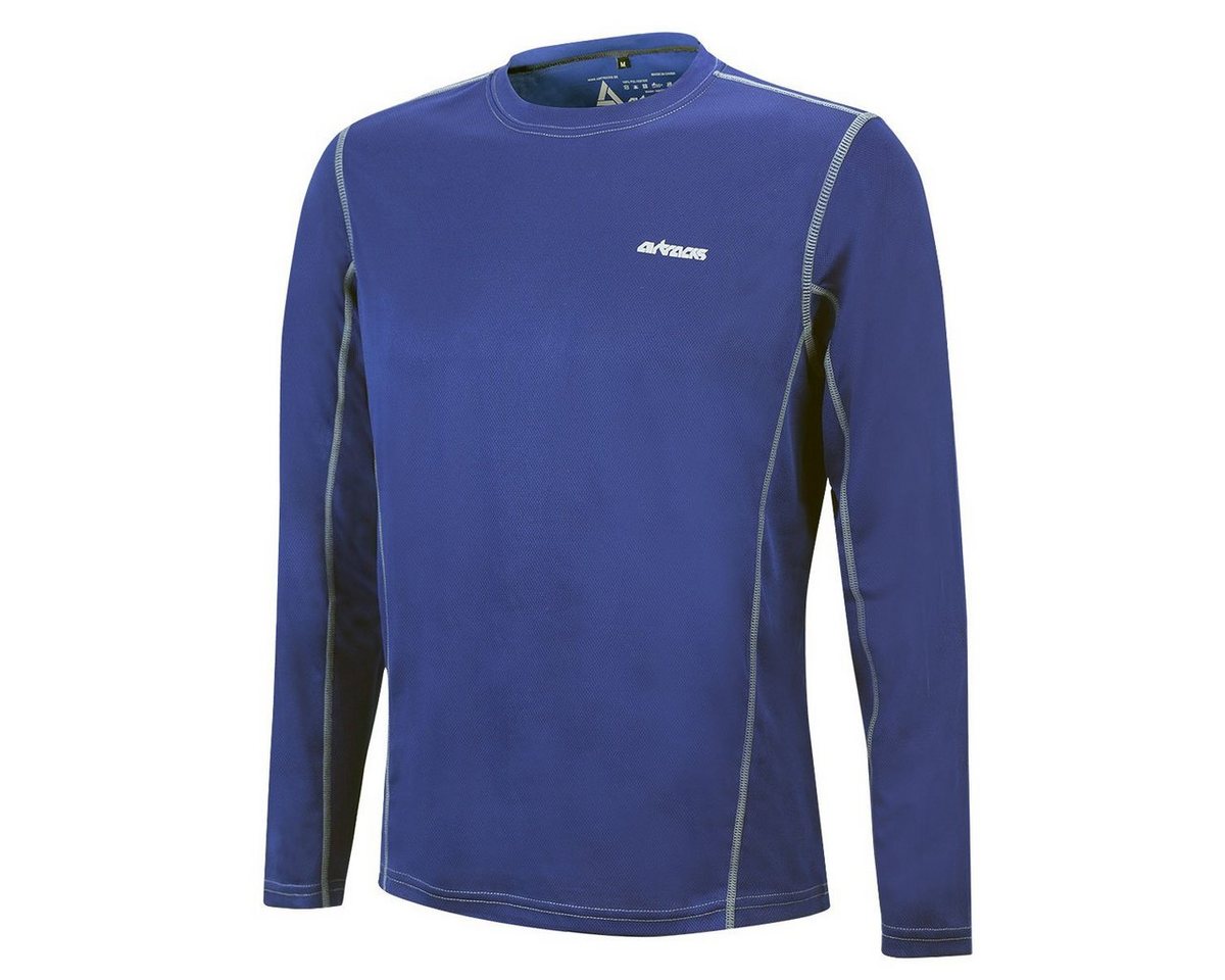 Airtracks Laufshirt Herren Laufshirt Langarm Pro Air Funktionsshirt mit optimalem Tragekomfort, Atmungsaktiv & Quick Dry Funktion, < S M L XL XXL XXXL > von Airtracks