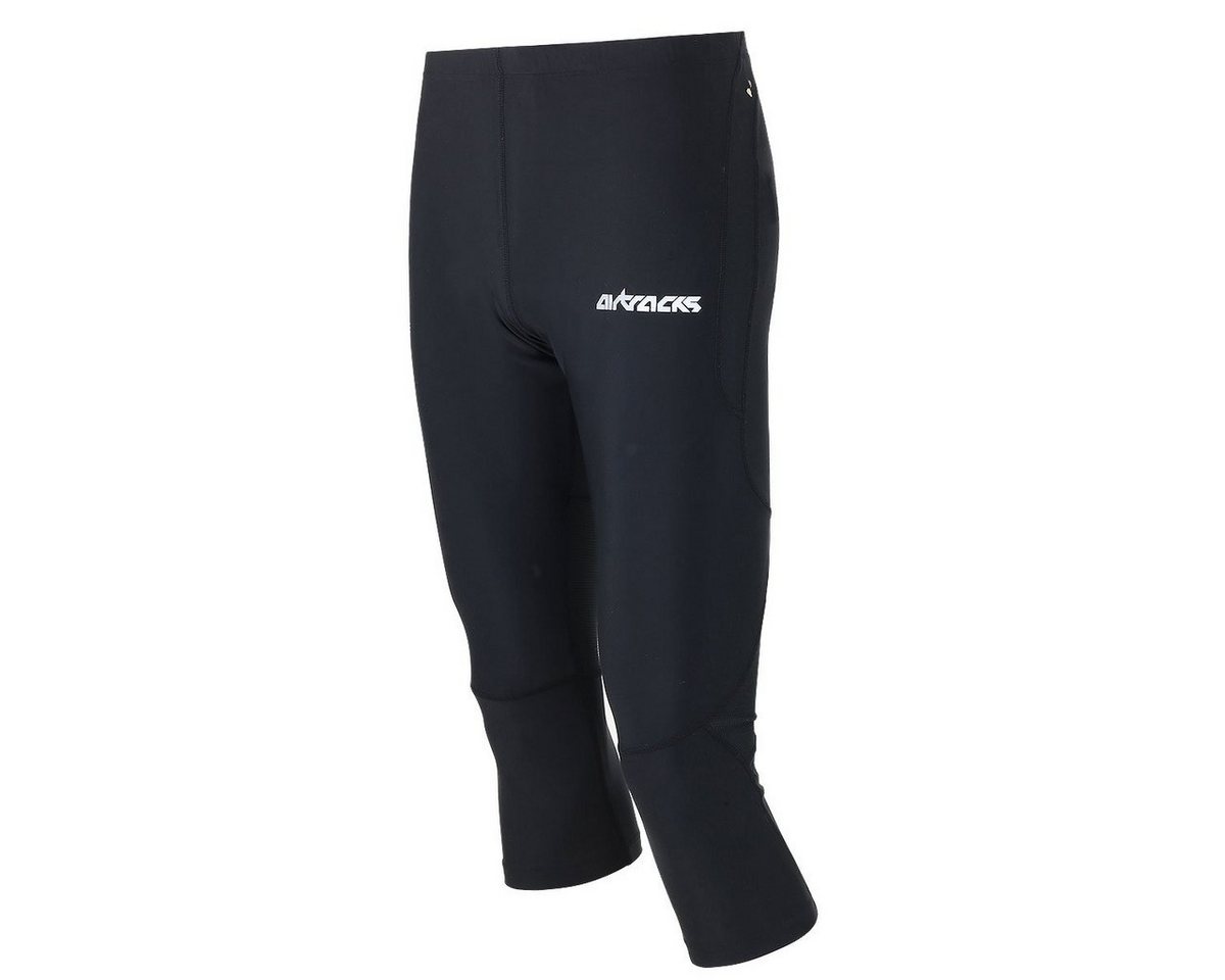 Airtracks Lauftights Laufhose 3/4 Lang Pro Air Sporthose mit Kompressionswirkung & Quick Dry Funktion, » S M L Xl XXL XXXL « von Airtracks