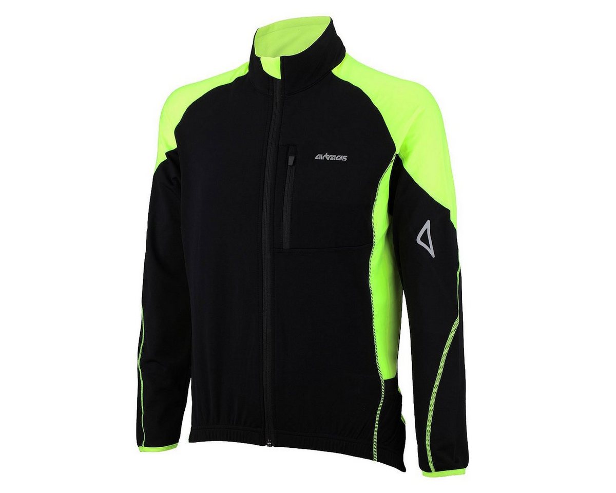 Airtracks Radtrikot Herren Thermo Fahrradtrikot Langarm Pro T - Radtrikot mit Winter Fleece optimal für Herbst-Winter » S M L XL XXL XXXL « von Airtracks