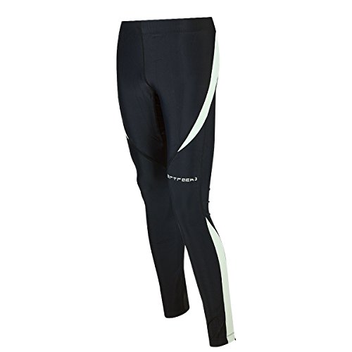 Airtracks Herren Thermo Laufhose Lang Pro - Winter Funktions Running Tight - Warm - Atmungsaktiv - Reflektoren - schwarz - M - Herren von Airtracks