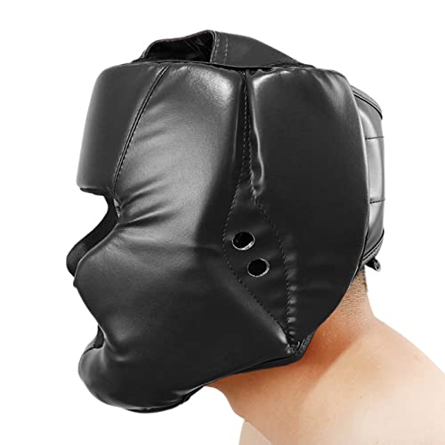Aizuoni Kinder-Boxkopfschutz, Kopfschutz Aus PU-Leder Für Erwachsene, Gesichtsschutz Mit Hoher Schlagdämpfung Perfekter Sicht Bewachen Wangen Für Kickboxen,MMA,Sparring Aizuoni Kinder-Boxkopfschutz, Kopfschutz Aus PU-Leder Für Erwachsene, Gesichtsschutz Mit Hoher Schlagdämpfung Perfekter Sicht Bewachen Wangen Für Kickboxen,MMA,Sparring von Aizuoni