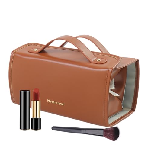 Aizuoni Leather Waterproof Cosmetic Bag, Sonnenbrillen Aufbewahrung, Faltbare Kosmetiktaschen Mit Herausnehmbaren, Durchsichtigen Mehrfachfächern | wasserdichte Reise-Make-up-Tasche Aus PU-Leder Für Aizuoni Leather Waterproof Cosmetic Bag, Sonnenbrillen Aufbewahrung, Faltbare Kosmetiktaschen Mit Herausnehmbaren, Durchsichtigen Mehrfachfächern | wasserdichte Reise-Make-up-Tasche Aus PU-Leder Für von Aizuoni