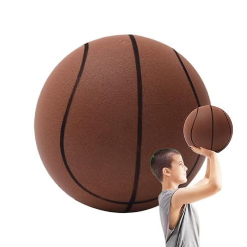 Aizuoni Silent Basketball, Indoor Leiser Basketball, Größe 3 5 7 Lautloser Basketball Für Zuhause,Airless-Schaumbasketball Für Leises Dribbeln Und Indoor-Training. Weicher Übungsball Für Kinder von Aizuoni