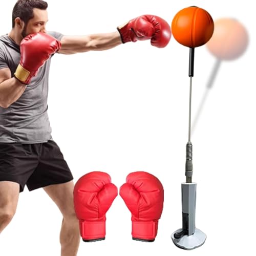 Aizuoni Speed Bag, Boxsack Stehend Reflex, Reflex-Boxsack, Stand-Speedbag, Boxtraining Speedball, Höhenverstellbarer Boxsack Für Jugendliche Und Erwachsene, Speedbag Für Training, Boxausrüstung von Aizuoni