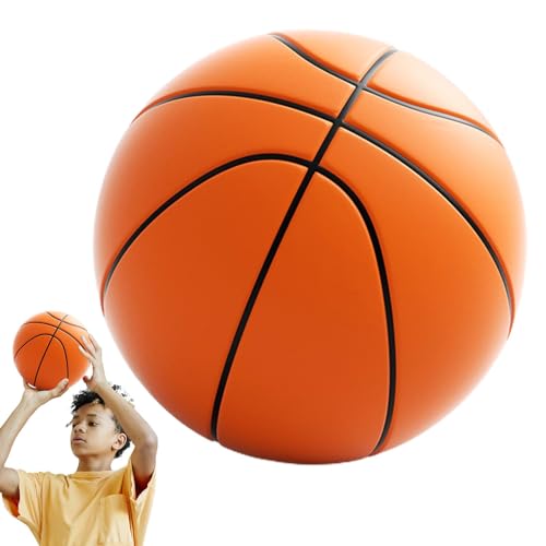 Aizuoni Stilles Basketball-Dribbling im Innenbereich,Leiser Basketball | 3D Soft Basketball Ball Silent Ball,High-Density Mute Basketball Helles Basketballspiel für Kinder, Jugendliche, Erwachsene und von Aizuoni