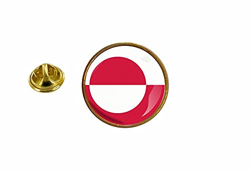 Akachafactory Anstecknadel, Motiv: Grönland-Flagge, rund Akachafactory Anstecknadel, Motiv: Grönland-Flagge, rund von Akachafactory