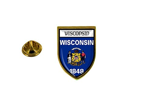 Akachafactory Pin Anstecker Anstecker Anstecker Stadt Flagge USA Wisconsin Akachafactory Pin Anstecker Anstecker Anstecker Stadt Flagge USA Wisconsin von Akachafactory