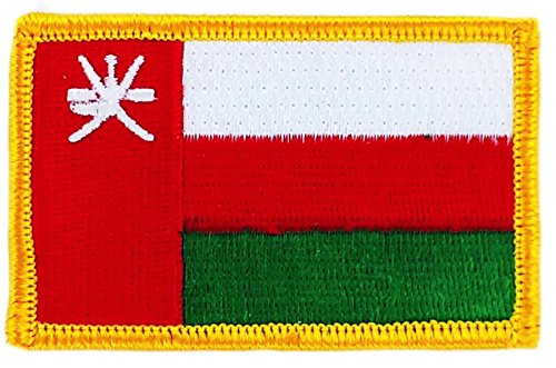 Aufnäher, bestickt, Flagge Sultanat von Oman zum Aufbügeln, für Rucksack von Akachafactory