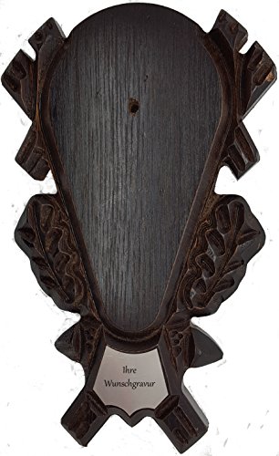 Akah Gehörnbrett für Rehwild, 23x14 cm mit persönlicher Wunschgravur Akah Gehörnbrett für Rehwild, 23x14 cm mit persönlicher Wunschgravur von Akah