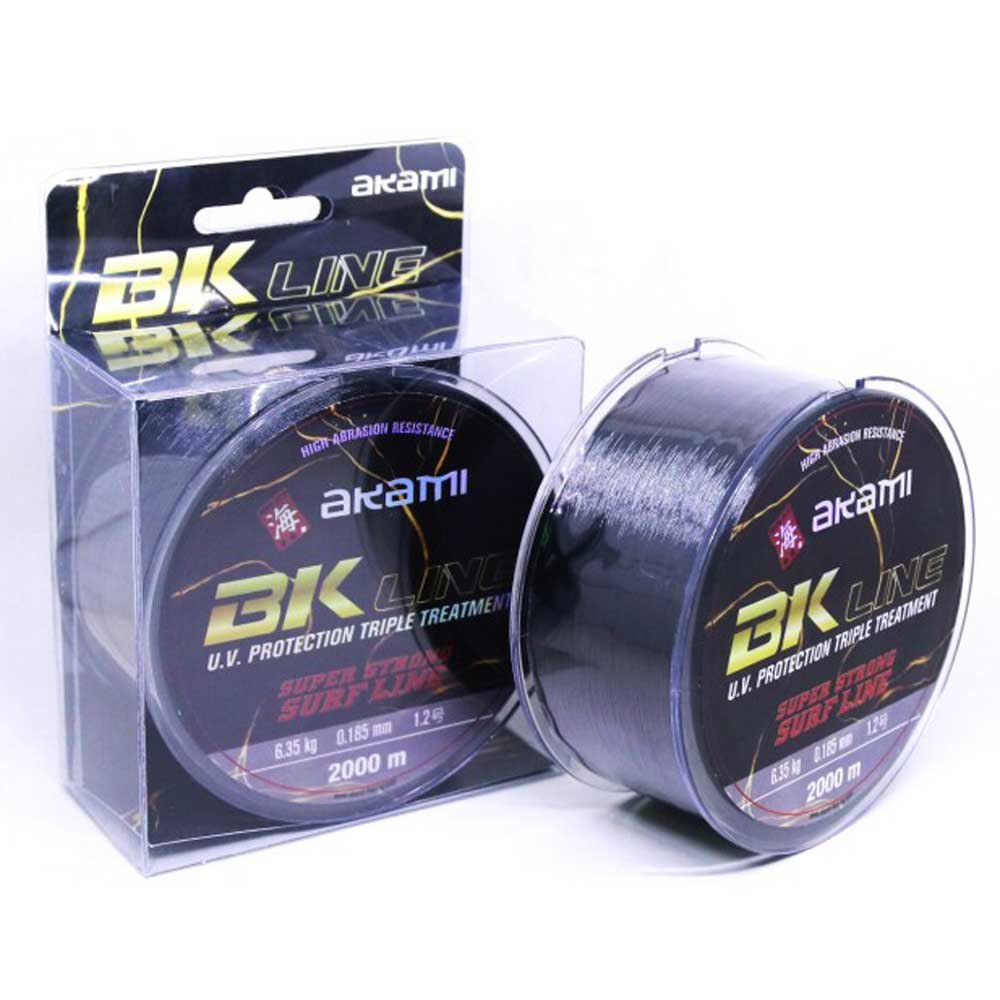 Akami Bk-line Monofilament 2000 M Schwarz 0.127 mm von Akami