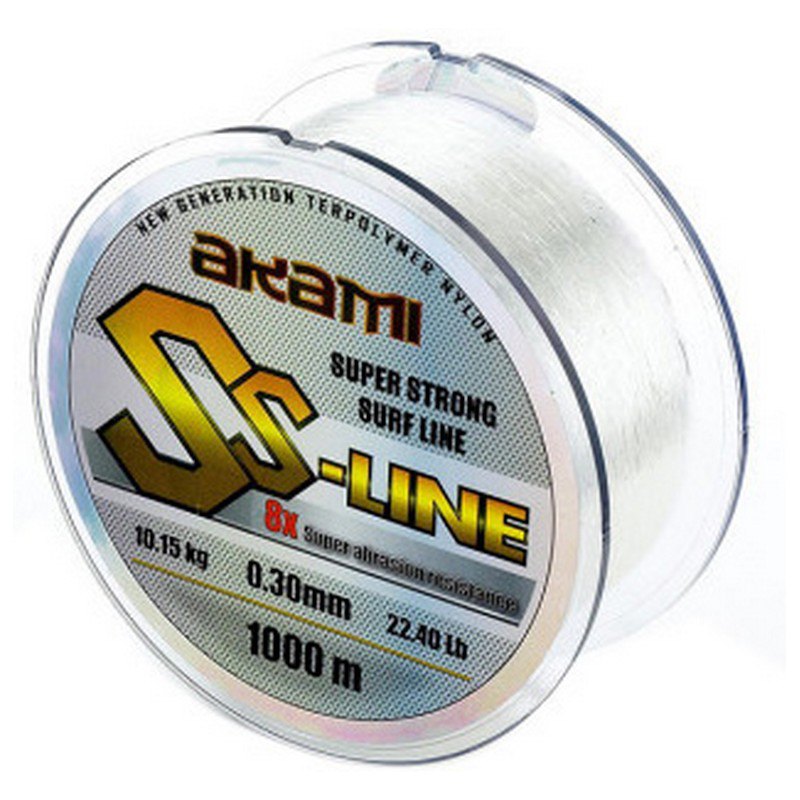 Akami Ss-line Monofilament 1000 M Durchsichtig 0.300 mm Akami Ss-line Monofilament 1000 M Durchsichtig 0.300 mm von Akami