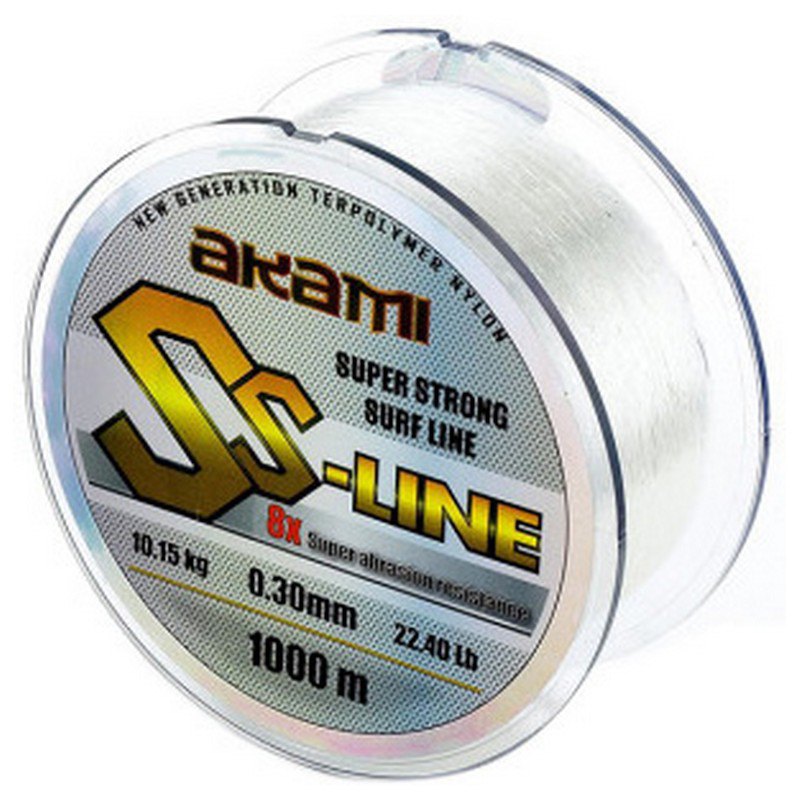 Akami Ss-line Monofilament 1000 M Durchsichtig 0.400 mm Akami Ss-line Monofilament 1000 M Durchsichtig 0.400 mm von Akami