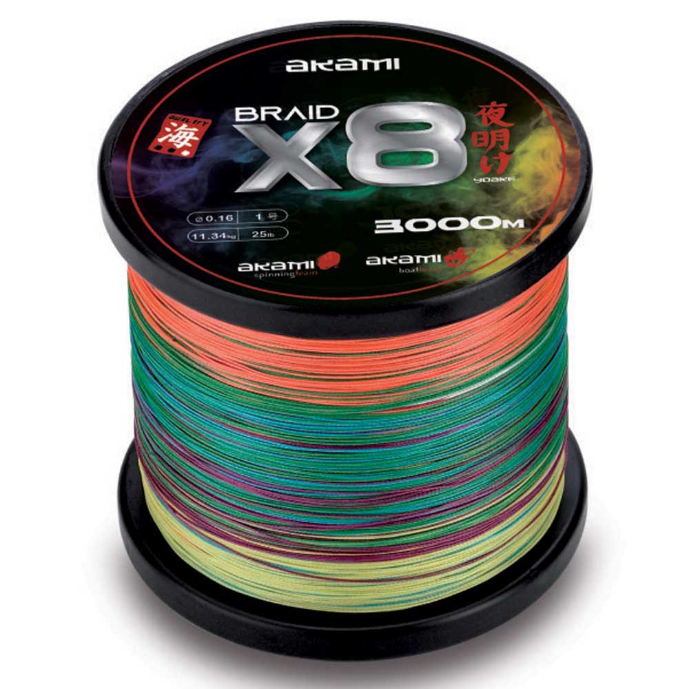 Akami Yoake X8 Braided Line 3000 M Mehrfarbig 0.180 mm Akami Yoake X8 Braided Line 3000 M Mehrfarbig 0.180 mm von Akami