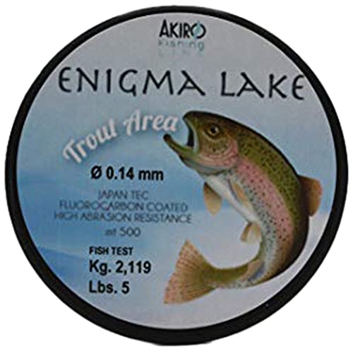 Akiro Enigma Lake Fischschnur Unisex Erwachsene, Unisex - Erwachsene, AMENILAKCR500.016, durchsichtig, 0.16 mm von Akiro
