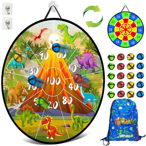 Akosuntoys Spielzeug ab 3 4 5 6 Jahre Jungen,Dartscheibe Kinder Geschenk Junge 3 4 5 6 7 8 Jahre Kinderspielzeug Spiele ab 3 4 5 6 Jahre Dinosaurier Spielzeug ab 3-8 Jahre Geschenke 3-6 Jahre Junge von Akosuntoys