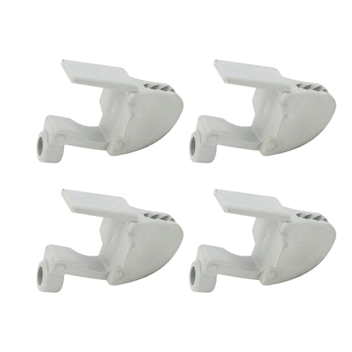 Akozon 4 Stück Pontonboot-Clips – Nylon-Boot-Stoßstangenaufhänger für 1 Zoll und 1,25 Zoll Rechteckige Rohre, Sicher und Vielseitig mit 3/8 Zoll Seilkapazität (Grey) von Akozon