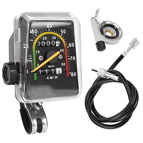 Akozon Fahrrad Tachometer Fahrradcomputer Mountainbike Codetabelle Wasserdichter mechanischer Kilometerzähler Mechanischer Kilometerzähler, Fahrrad-Tachometer Mountainbike-Codetabelle von Akozon