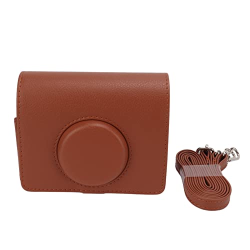 Akozon Kameratasche Modische PU-Leder-Schutztasche mit Schultergurt für Evo Kamera-Schutztasche für Kamera(Braun) von Akozon