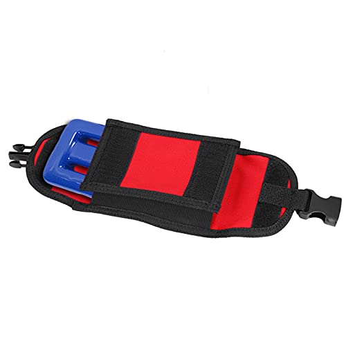 Akozon Keep Diving 3 Kg, Schnellverschluss-Schnalle, Rote Gürteltasche für Tauchgewichte mit PocketWeight (Rot) von Akozon