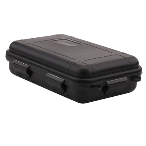 Akozon Outdoor Survival wasserdichte und Stoßfeste Aufbewahrungsbox, Universelle Hartschalen-Tragetasche, Versiegelter Behälter mit Schaumstoff für Reisen – Kleine Größe, Schwarz Akozon Outdoor Survival wasserdichte und Stoßfeste Aufbewahrungsbox, Universelle Hartschalen-Tragetasche, Versiegelter Behälter mit Schaumstoff für Reisen – Kleine Größe, Schwarz von Akozon