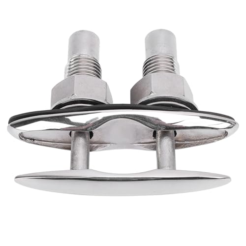 Akozon Pull-Up-Bootsklampe, Marine-Edelstahl, Hochglanzpolierte, Einziehbare Dockklampe für Wohnmobil-Yacht von Akozon