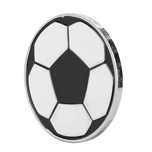 Akozon Robuste Fußball-Fußball-Schiedsrichter-Flip-Münze aus Legierung mit Kunststoffgehäuse – Münzauswahlseite für Schiedsrichterwurf für Fußballbegeisterte und Profis – von Akozon