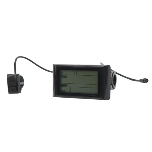 Akozon SW900 LCD-Messgerät für Elektrofahrräder, Kompakt und Tragbar, mit Wasserdichtem Anschluss für Einfache Installation und Niedrige Ausfallraten von Akozon