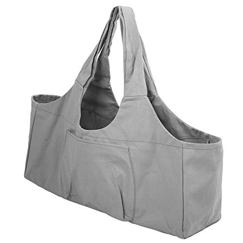 Akozon Übergroße Yoga-Tasche – Großes Fassungsvermögen für Gepäck und Fitnesskleidung aus Segeltuch – Vielseitiges One-Shoulder-Yunmi-Yoga-Paket in Lila (Grey) von Akozon