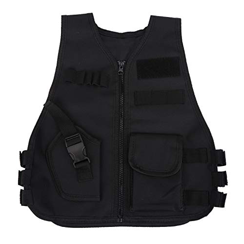 Atmungsaktive Kinder-Kinderweste-Schutzweste für Jagd-Kampfspiele im Freien Kinder Schutzweste, 600D Oxford-Stoff V-Ausschnitt Einstellbar Weste Schutzweste mit Mehrere Beutel Molle Band Outdoor-Aktiv Atmungsaktive Kinder-Kinderweste-Schutzweste für Jagd-Kampfspiele im Freien Kinder Schutzweste, 600D Oxford-Stoff V-Ausschnitt Einstellbar Weste Schutzweste mit Mehrere Beutel Molle Band Outdoor-Aktiv von Akozon