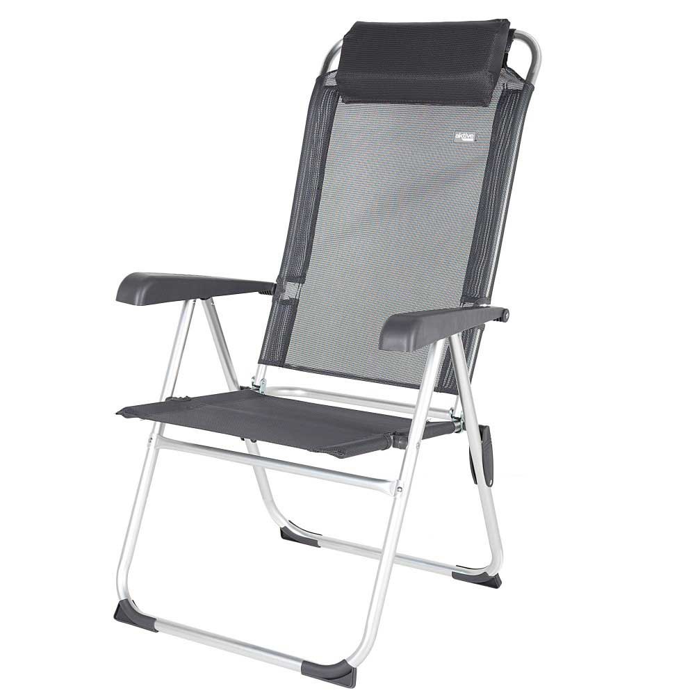 Aktive 44.5x55x103 Cm Aluminium Folding Chair Multi-position Grau Aktive 44.5x55x103 Cm Aluminium Folding Chair Multi-position Grau von Aktive