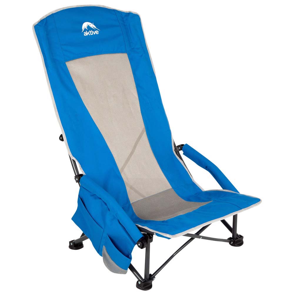 Aktive 56x46x94 Cm Low Aluminum Folding Chair Blau Aktive 56x46x94 Cm Low Aluminum Folding Chair Blau von Aktive