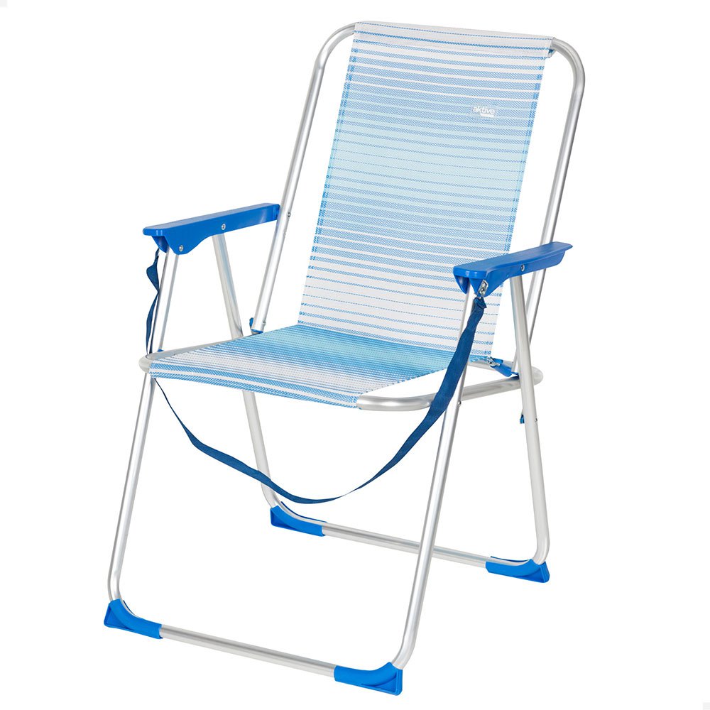 Aktive 62673 Folding Chair Multi-position Aluminium Blau von Aktive