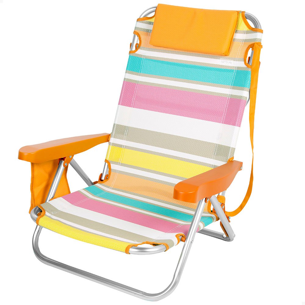 Aktive 62674 Low Folding Chair Multi-position Aluminium Mehrfarbig von Aktive